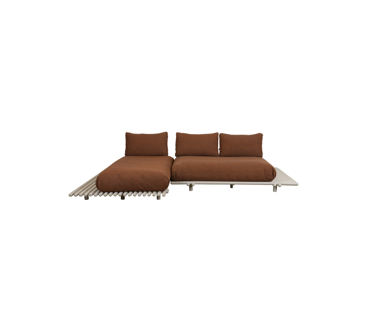 STICKS PLATFORM, canapé avec chaise longue