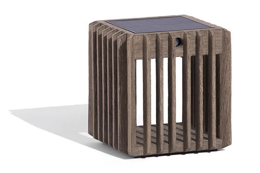 VERTI – Lampe de table en teck